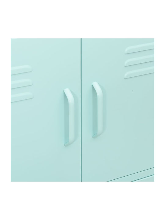 Cabinet de Birou Metalic Mint 80x35x101.5cm