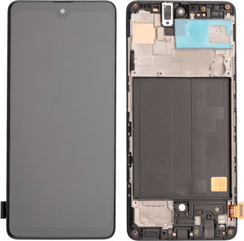 Samsung Οθόνη με Μηχανισμό Αφής και Πλαίσιο για Galaxy A51 (Μαύρο)
