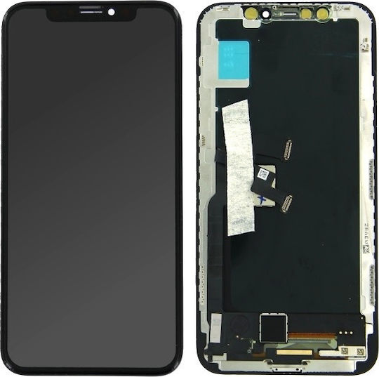 Екран със Сензорен Механизъм за iPhone X (Черен)