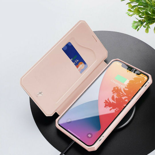 Dux Ducis Skin Pro Книга Изкуствена кожа Розов (iPhone 12 / 12 Pro)