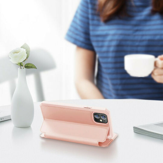 Dux Ducis Skin Pro Книга Изкуствена кожа Розов (iPhone 12 / 12 Pro)