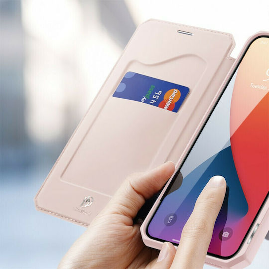 Dux Ducis Skin Pro Книга Изкуствена кожа Розов (iPhone 12 / 12 Pro)