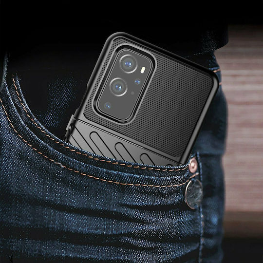 Hurtel Thunder Tough Rugged Back Cover Silicon Negru (OnePlus 9 Pro)