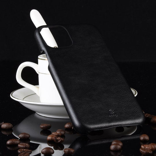 Crong Essential Задна корица Изкуствена кожа / Пластмаса Черен (iPhone 11 Pro)