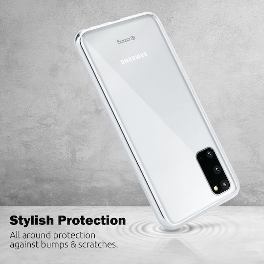 Crong Slim 0.8mm Umschlag Rückseite Silikon 0.8mm Transparent (Galaxy S20)