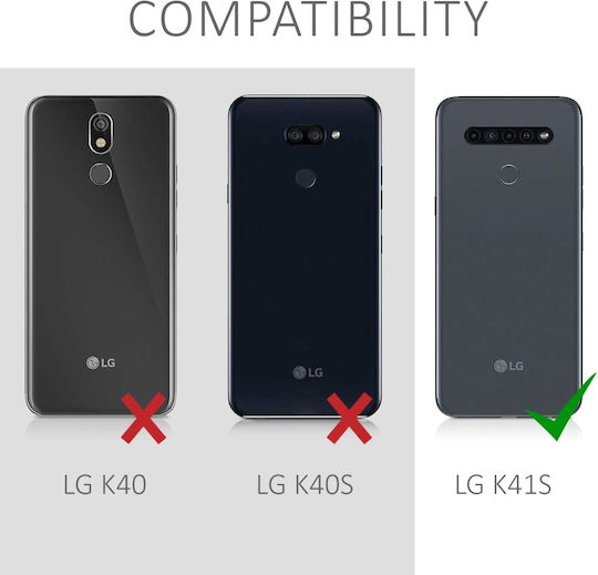 KWmobile Book Δερματίνης Λευκό (LG K41s)
