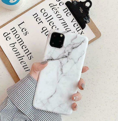 Wozinsky Marble Umschlag Rückseite Silikon Weiß (Galaxy A42)