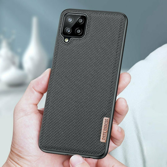 Dux Ducis Fino Задна корица Силикон / Текстил Черен (Galaxy A22 4G)