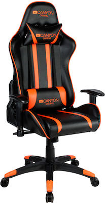 Canyon Fobos GС-3 Artificial Leather Gaming Chair with Adjustable Arms Orange