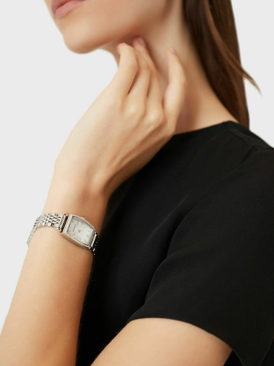 Emporio Armani Gianni Ρολόι Μπαταρίας με Μεταλλικό Μπρασελέ