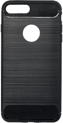 Hurtel Carbon Armor Silicone Back Cover Black (iPhone 8/7 Plus)