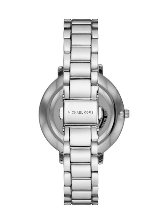 Michael Kors Pyper Γυναικείο Ρολόι 38mm Μπαταρίας με Ασημί Μεταλλικό Μπρασελέ