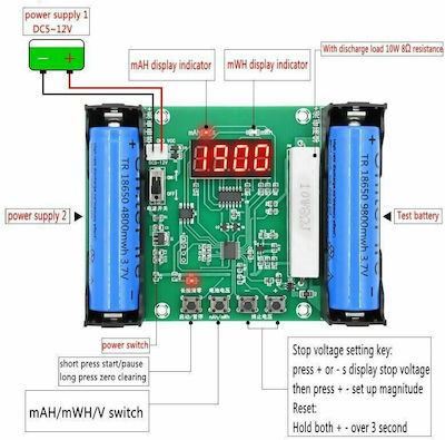 Accumulator Digitale Batterietester mit stabilem Hafen