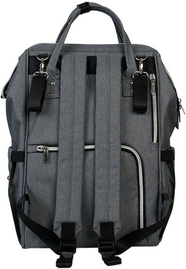 Kikka Boo Diaper Bag Siena Dark Grey 27x21x42cm.