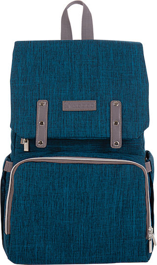 Kikka Boo Τσάντα-Αλλαξιέρα Πλάτης Caira Blue 42x30εκ.