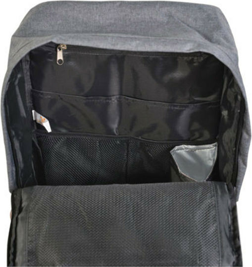 Cangaroo Τσάντα-Αλλαξιέρα Πλάτης Alice Grey 39x16.5x43εκ.