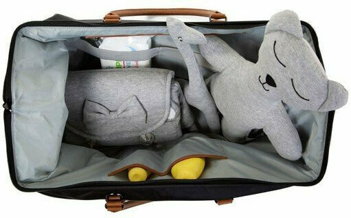 Childhome Shoulder/Hand Diaper Bag Mommy BR73456 Black - Beige 55x30x30cm.