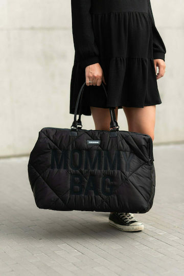 Childhome Shoulder/Hand Diaper Bag Mommy BR75833 Black 55x30x40cm.