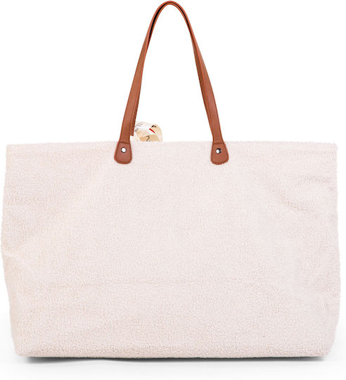 Childhome Shoulder/Hand Diaper Bag Family Teddy Teddy Off White 55x18x40cm.
