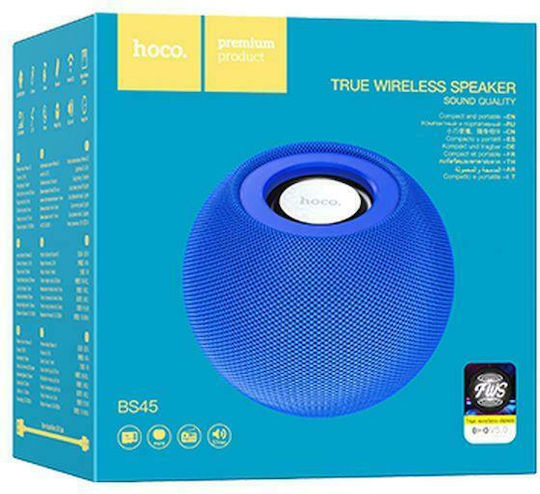 Hoco Ηχείο Bluetooth 5W με Ραδιόφωνο και Διάρκεια Μπαταρίας έως 6 ώρες Μπλε BS45