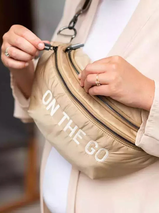 On The Go Γυναικείο Τσαντάκι Μέσης Μπεζ