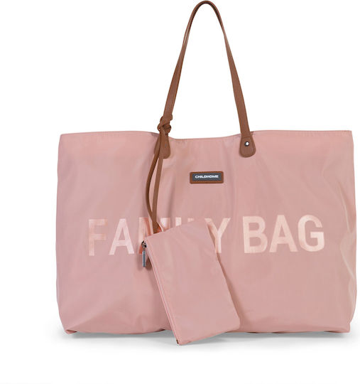 Childhome Shoulder/Hand Diaper Bag Family BR74496 Pink 55x18x40cm.