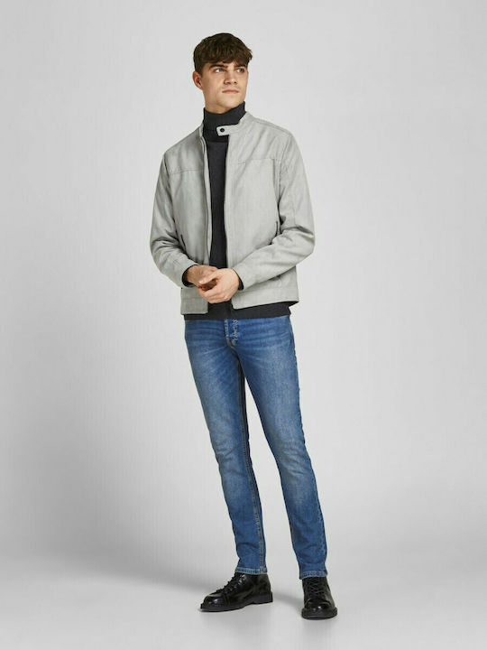 Glenn Men's Jeans Pants Elastic with Slim Fit Blue