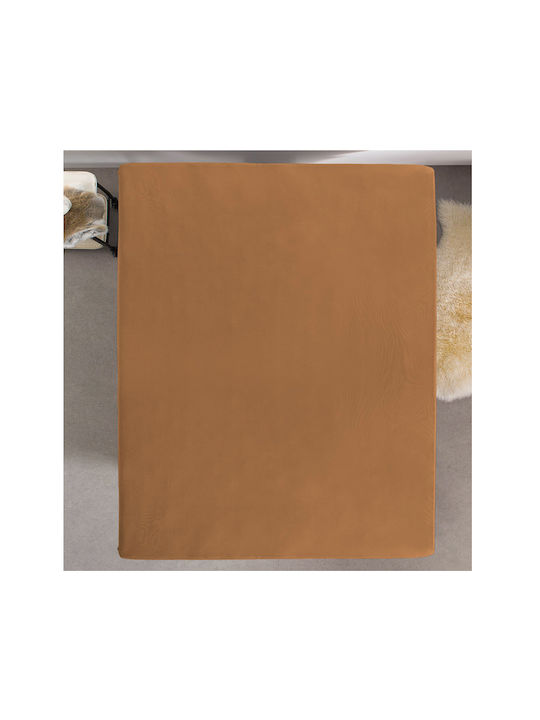 DreamHouse Bettlaken Super-Doppel mit Gummiband 160x200+30cm. Taupe