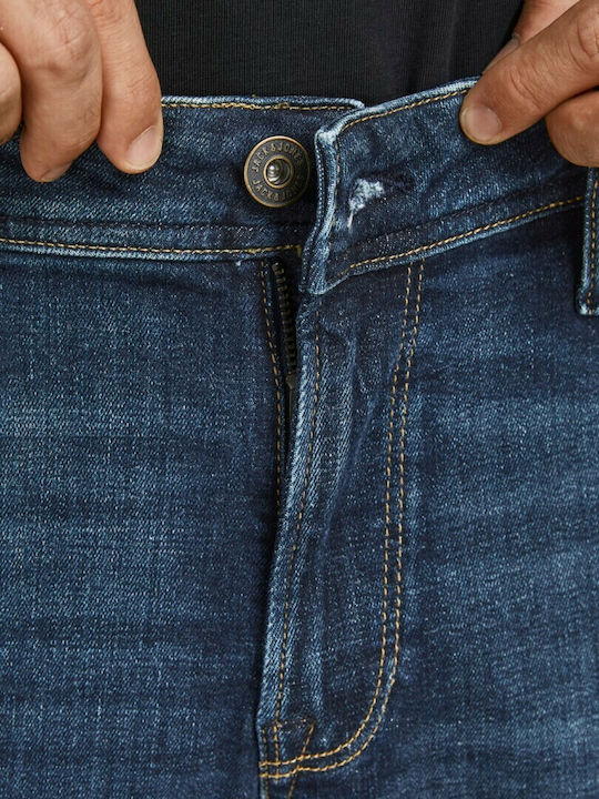 Herren Jeanshose Elastisch Marineblau
