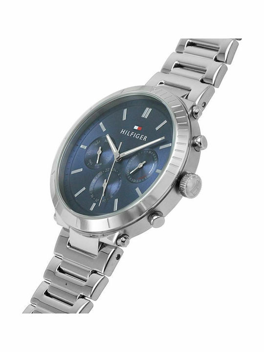 Tommy Hilfiger Women's Watch Chronograph with Silver Metal Bracelet