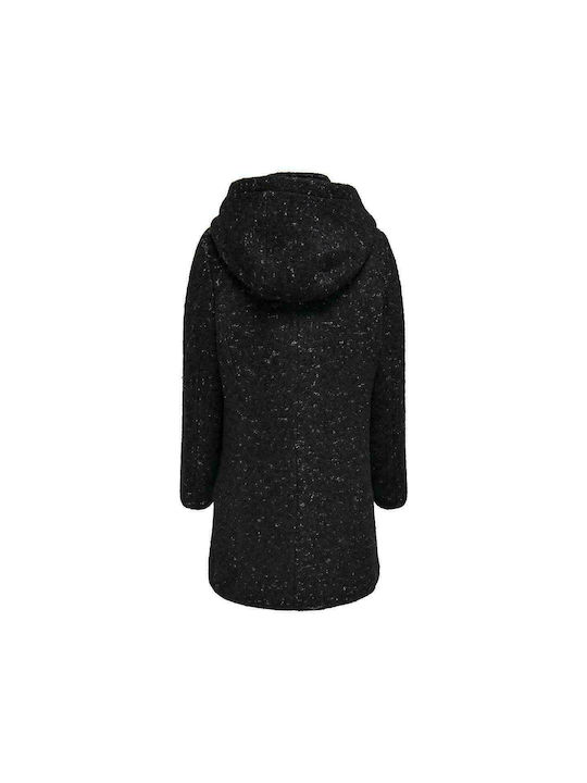 Kids Only Kids Coat Long with Hood Black