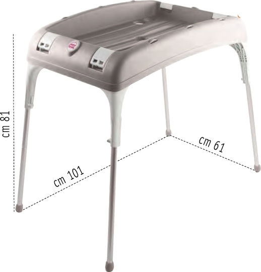OK Baby Stand for Baby Bath Onda Gray