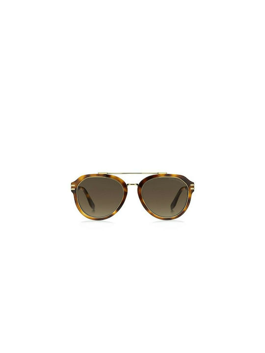 Marc Jacobs Men's Sunglasses with Brown Tartaruga Frame and Brown Gradient Lenses MARC 585/S 2IKHA