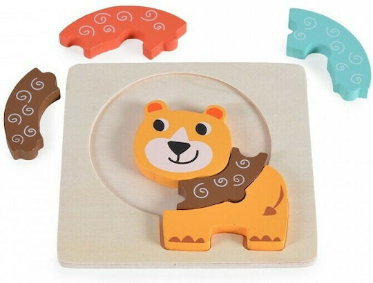 Holz Kinderpuzzle Lion für 1,5+ Jahre+ Jahre 6pcs Moni