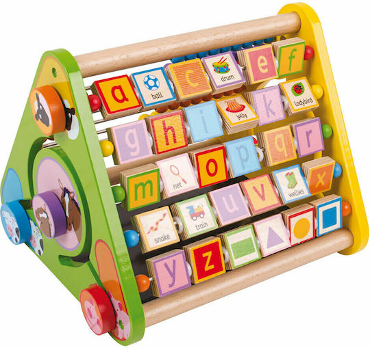 Big Jigs Κύβος Δραστηριοτήτων Triangular Activity Centre από Ξύλο για 12+ Μηνών