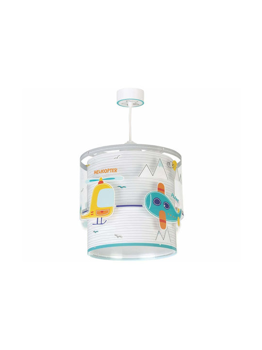 Ango Baby Travel Μονόφωτο Παιδικό Φωτιστικό Κρεμαστό από Πλαστικό 23W με Υποδοχή E27 White - Grey