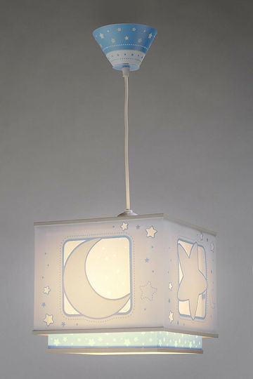 Ango Moon Einfaches Licht Kinderdeckenleuchte Deckenleuchte 23W mit Fassung E27 Blue