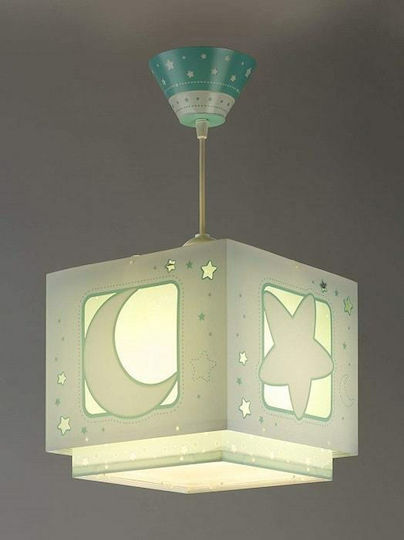 Ango Moon Einfaches Licht Kinderdeckenleuchte Deckenleuchte 23W mit Fassung E27 Green 25cm
