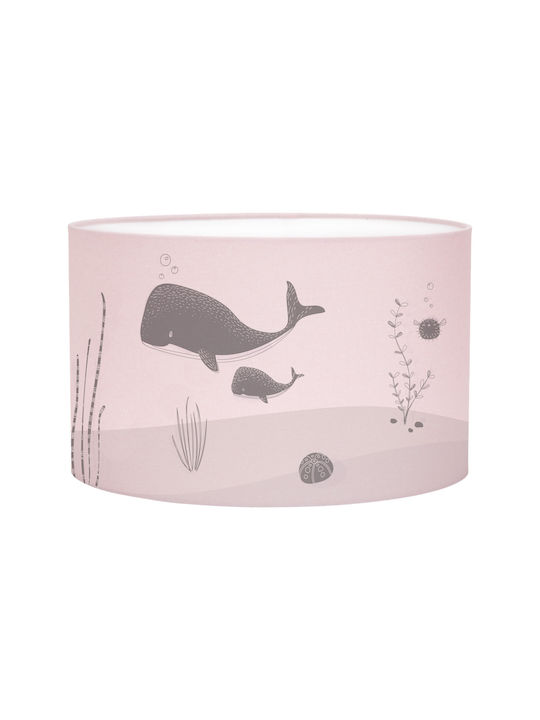 Little Dutch Silhouette Ocean Einfaches Licht Kinderdeckenleuchte Deckenleuchte 40W mit Fassung E27 Pink 30x20cm