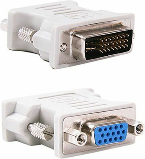 Powertech Convertor VGA Masculin În VGA Feminin Alb 1 Bucată CAB-G019