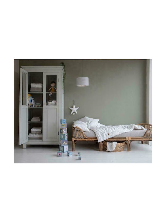 Little Dutch Kids Plastic Single Ceiling Light E27 Silhouette Ocean White 40W 30x20cm