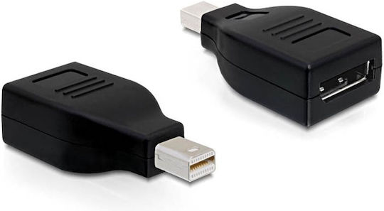 DeLock Конвертор mini DisplayPort мъжки към DisplayPort женски Черен 1бр 65238