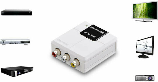 Ugreen Μετατροπέας RCA male σε HDMI female Λευκό 1τμχ 40225