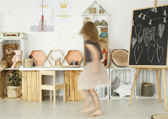 Lucide Lightning Paulien Μονόφωτο Παιδικό Φωτιστικό Κρεμαστό από Μέταλλο 60W με Υποδοχή E27 Ροζ