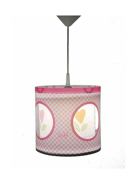 Josef Niermann Lief For Girls Single Bulb Kids Lighting Pendant of Plastic In Pink Colour