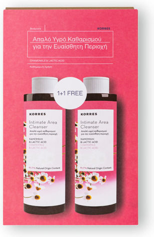 Korres Chamomile & Lactic Acid Intimate Area Cleanser Intimate Area Cleansing Liquid 500ml 2pcs