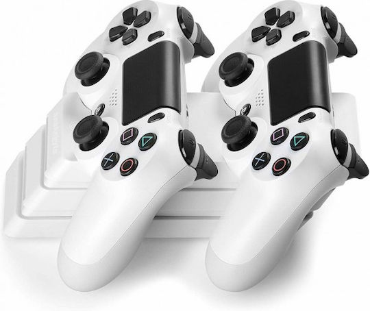 Snakebyte Twin:Charge 4 Controller-Ladestation 2 Controller PS4 mit LED-Beleuchtung Weiß