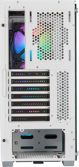 Corsair iCUE 220T RGB Gaming Midi Tower Κουτί Υπολογιστή με Πλαϊνό Παράθυρο Λευκό