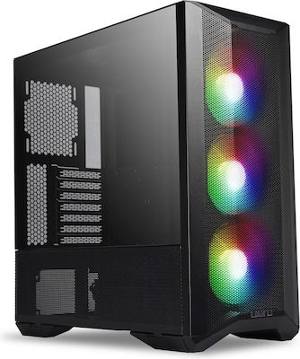 Lian Li Lancool II Mesh RGB Gaming Midi Tower Κουτί Υπολογιστή με Πλαϊνό Παράθυρο Μαύρο