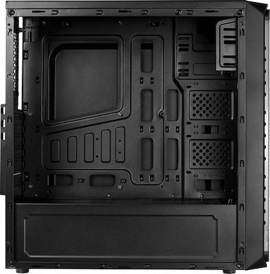 Aerocool SI-5200 RGB Gaming Midi Tower Κουτί Υπολογιστή με Πλαϊνό Παράθυρο Μαύρο